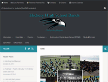 Tablet Screenshot of hhsbands.org